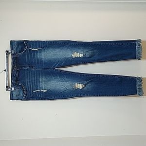 STS Blue Emma Ankle Skinny Distressed Extreme Fray Hem